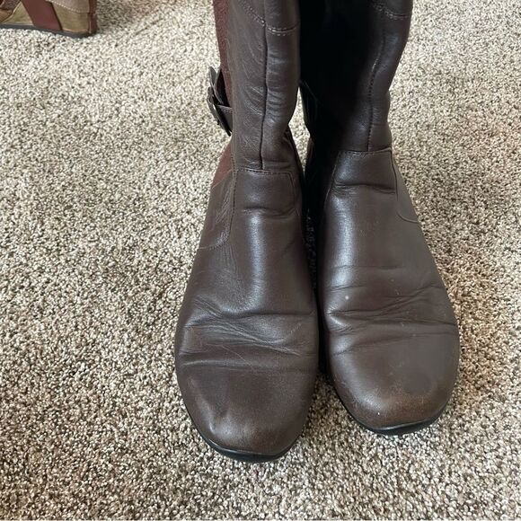 Dansko Odessa Brown Leather Knee High Boots - sz 40 - Picture 8 of 9